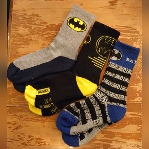 Batman boy's crew socks large